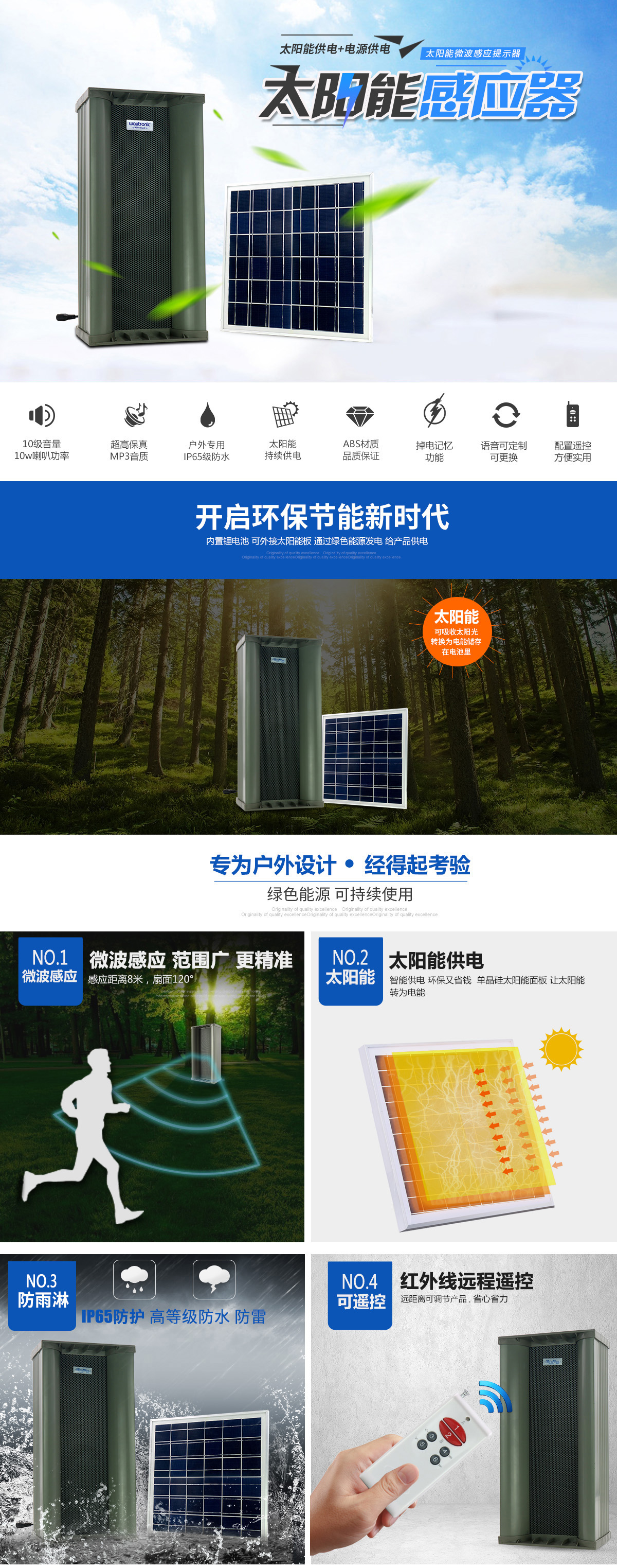 太陽能語音提示器