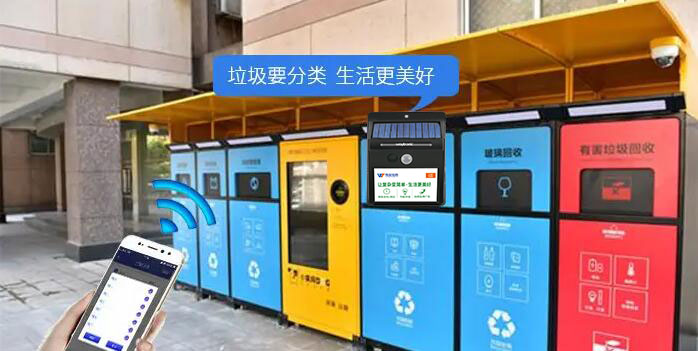 唯創(chuàng)知音垃圾分類語音宣傳播報(bào)器提醒您“垃圾分類 人人有責(zé)”！