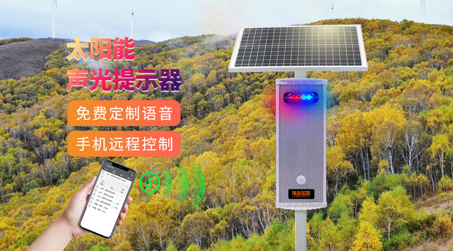 WT-WS5太陽能語音提示器成為“護林防火”的堅強護盾！